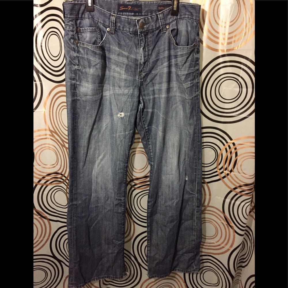 Seven7 SM74 Relaxed Flap Jeans Sz 36x34